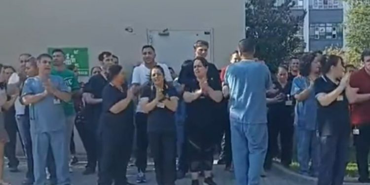 Koç Üniversitesi Hastanesi işçilerinin eylemleri sürüyor