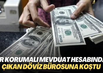 Kur Korumalı Mevduat hesabından çıkan döviz bürosuna koştu