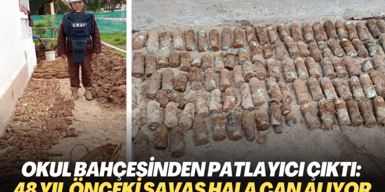 Okul bahçesinden binlerce patlayıcı çıktı: 48 yıl önce biten savaş hala can alıyor