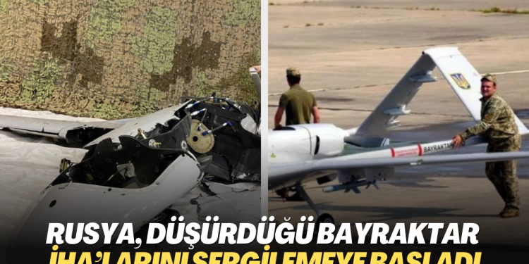 Rusya, düşürdüğü Bayraktar İHA’larını sergilemeye başladı