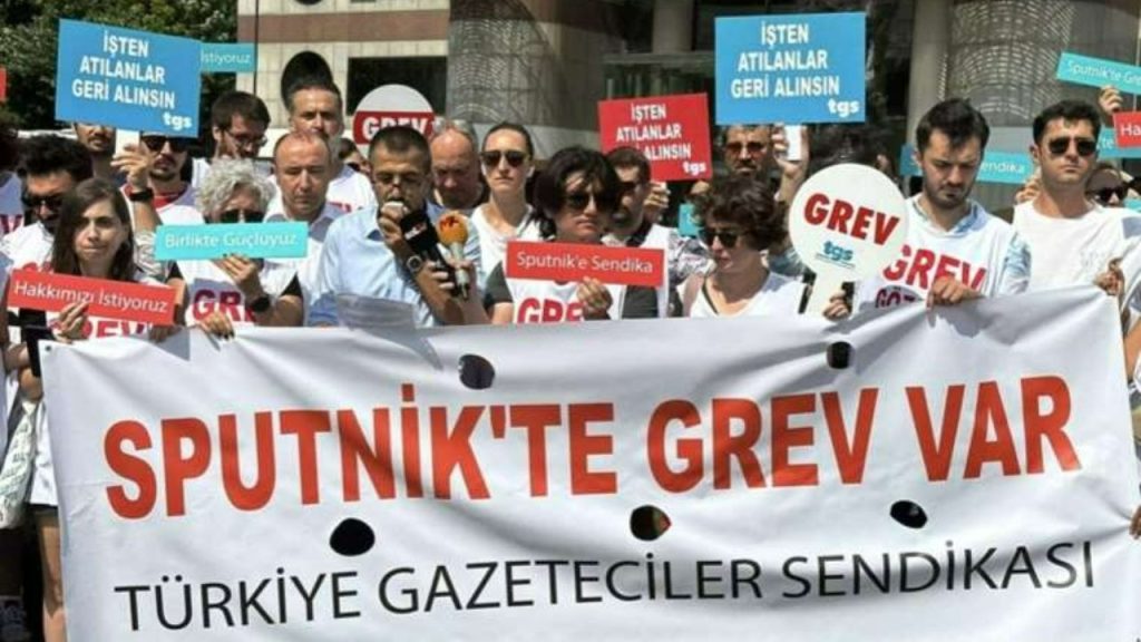 Sendikalı gazetecileri işten çıkarmıştı: Sputnik hakkında suç duyurusu