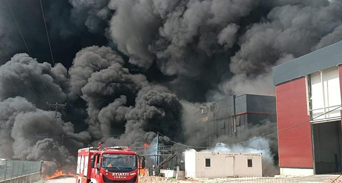 Tekirdağ’da kimya fabrikasında yangın