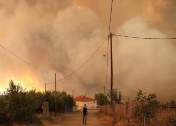 Yunanistan'da yangınların 8'inci gününde tahliyeler sürüyor