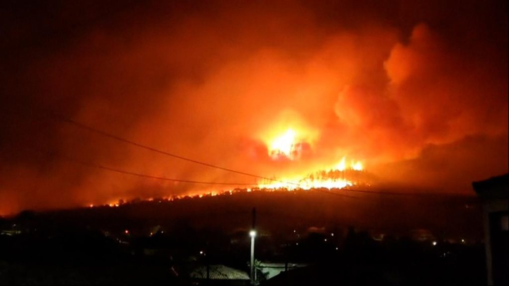 Yunanistan'daki orman yangınları 9. gün de kontrol altına alınamadı