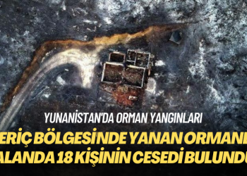 Yunanistan’ın Meriç Bölgesi’nde yanan ormanlık alanda 18 kişinin cesedi bulundu