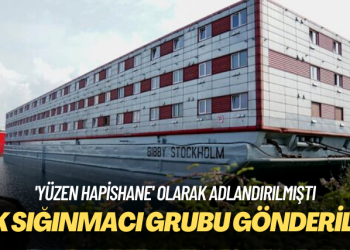 ‘Yüzen hapishane’ olarak adlandırılmıştı: İlk sığınmacı grubu gönderildi