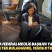 Almanya Federal Meclis Başkan Yardımcısı trende Yer bulamamış, yerde oturuyor