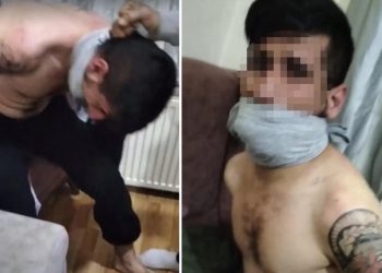 Borcu için kaçırıp yaptıkları işkenceyi cep telefonuyla çektiler