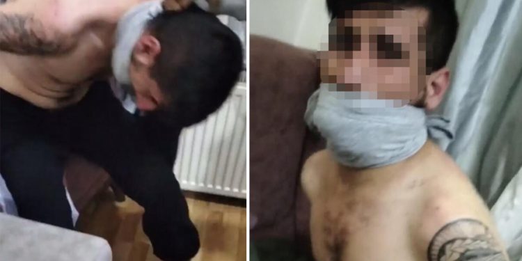 Borcu için kaçırıp yaptıkları işkenceyi cep telefonuyla çektiler