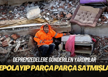 Depremzedelere gönderilen yardım kolilerini ‘depolayıp’ parça parça satmışlar