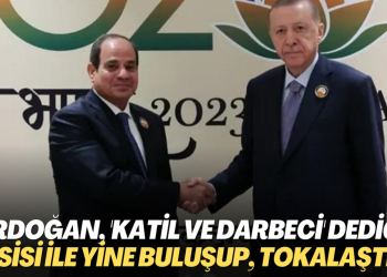 Erdoğan, ‘katil ve darbeci’ dediği Sisi ile yine  buluşup, tokalaştı