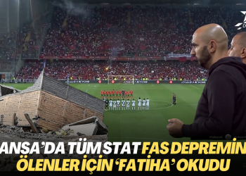 Fransa’da tüm stat Fas depreminde ölenler için ‘Fatiha’ okudu