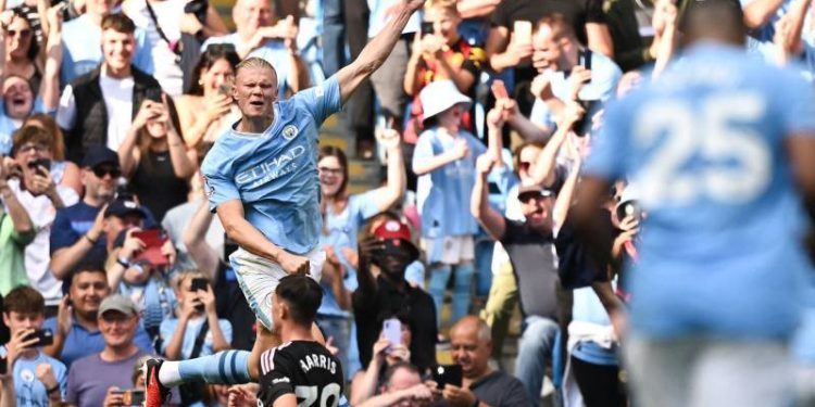 Haaland yine tarihe geçti; Manchester City, Fulham'ı 5'ledi