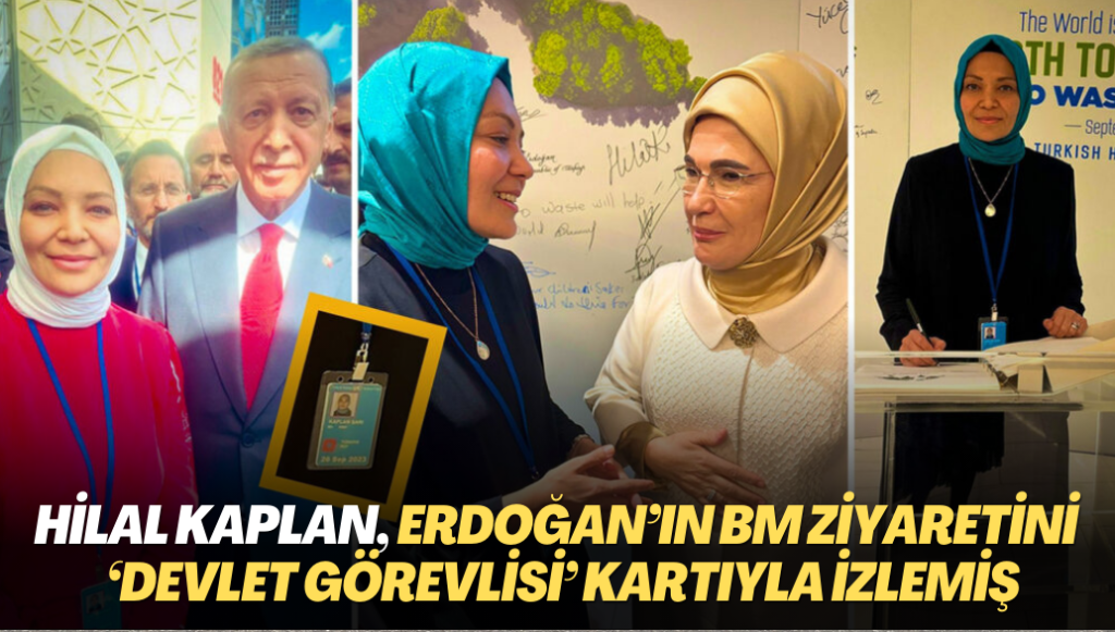 Hilal Kaplan, Erdoğan’ın BM toplantısını ‘devlet görevlisi’ kartıyla izlemiş