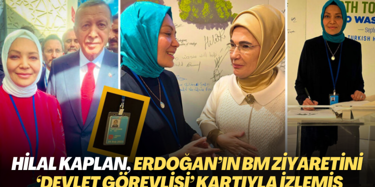 Hilal Kaplan, Erdoğan’ın BM toplantısını ‘devlet görevlisi’ kartıyla izlemiş