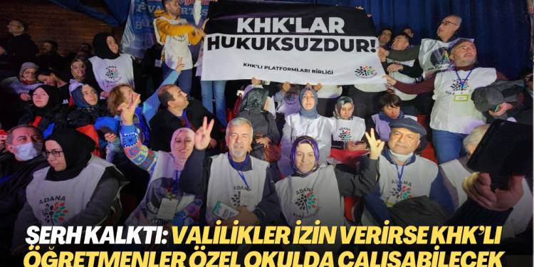MEB şerhi kalktı: Valilikler izin verirse KHK’lı öğretmenler özel okulda çalışabilecek