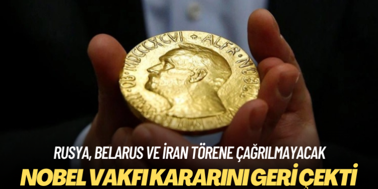 Nobel Vakfı kararını geri çekti