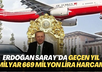 Sayıştay raporuna girdi: Erdoğan Saray’da geçen yıl 5 milyar 669 milyon lira harcamış