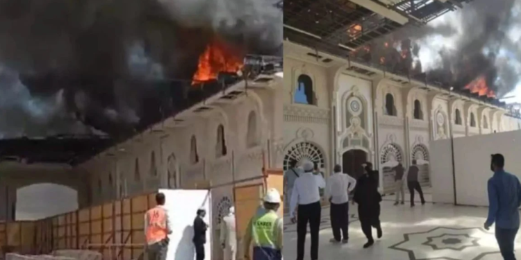 Taht kavgaları sürerken Menzil külliyesinde yangın