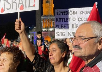 İzmir’de İsrail protestosu
