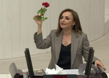 Cumartesi Anneleri’nin kırmızı karanfili Meclis kürsüsünde