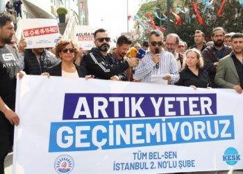 Tüm Bel-Sen emekçilerinden TİS eylemi