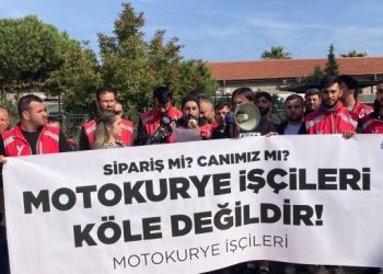 Motokuryeler eylemde: Kuryeler saldırılara karşı korunmalı