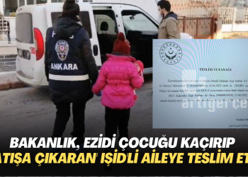 Aile Bakanlığı, Ezidi çocuğu onu kaçırıp ‘satışa çıkaran’ IŞİD’li aileye teslim etti
