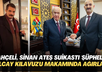 Bahçeli, Sinan Ateş suikastı ‘şüpheli’si Olcay Kılavuz’u makamında ağırladı