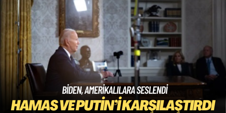 Biden, Amerikalılara seslendi: “Hamas ve Putin’in kazanmasına izin vermeyeceğim”