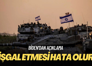 Biden: İsrail’in Gazze’yi işgal etmesi hata olur