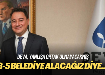 DEVA Partisi seçimlere kendi adaylarıyla girecek: 3-5 belediye alacağız diye kimsenin yanlışına ortak olmayız