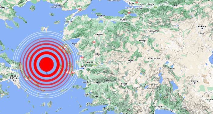 Ege Denizi’nde 3,7 büyüklüğünde deprem; derinliği 7 km
