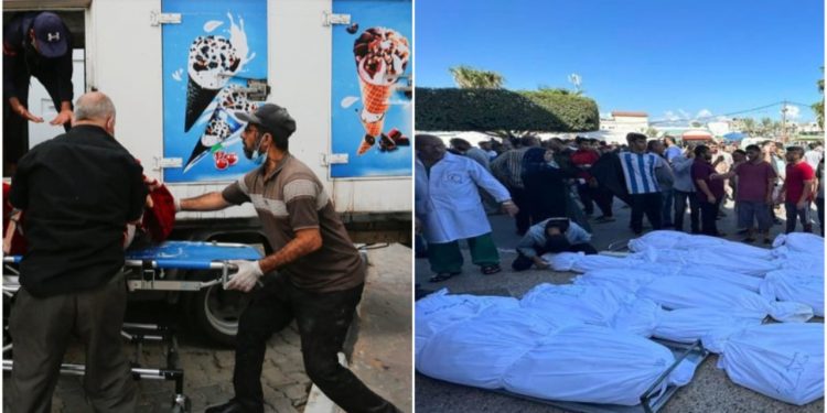 Gazze'de mezarlıklarda yer kalmadı: Toplu mezarlar açılıyor, cenazeler dondurma kamyonlarında tutuluyor