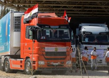 Gazze'ye insani yardım: Bir kamyonu sadece tabut