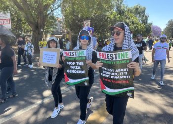 Güney Afrika iktidar partisi ANC, Filistinlilere destek için İsrail elçiliğine yürüdü