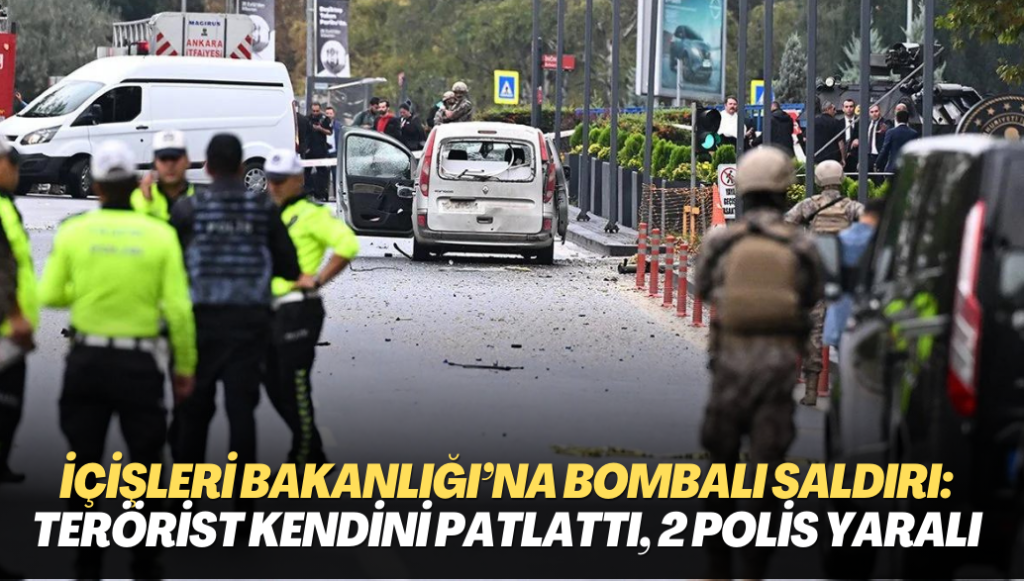 İçişleri bakanlığı’na bombalı saldırı: Teröristlerden birisi kendini patlattı, 2 polis yaralı