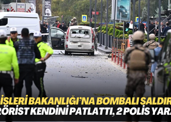 İçişleri bakanlığı’na bombalı saldırı: Teröristlerden birisi kendini patlattı, 2 polis yaralı