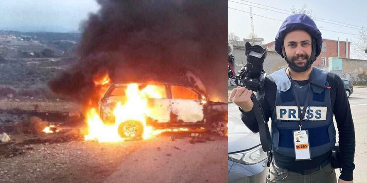 İsrail bu kez gazetecilerin aracını füzeyle vurdu; Reuters kameramanı hayatını kaybetti