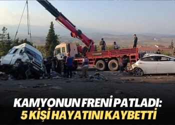 Kamyonun freni patladı: 5 kişi hayatını kaybetti