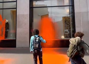 Paris'in ünlü caddesinde Louis Vuitton'a boyalı saldırı: İki gözaltı