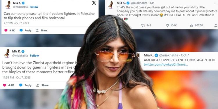 Porno yıldızı Mia Khalifa Filistin'e destek verdiği için kovuldu: Ben Lübnanlıyım, lanet olası ucube