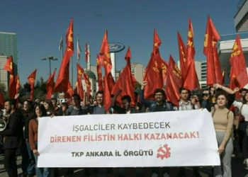 TKP'den İsrail Büyükelçiliği önünde Filistin eylemi