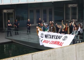 Uluslararası Ceza Mahkemesi'nde 'Netanyahu savaş suçlusudur' eylemi