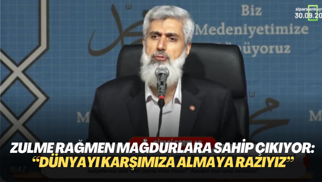 Zulme rağmen mağdurlara sahip çıkıyor: “Biz Allah’ı karşımıza almamak için dünyayı karşımıza almaya razıyız”