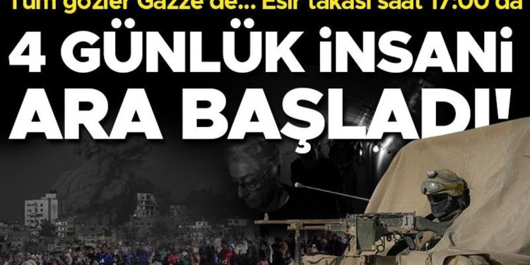 Son dakika haberleri: İsrail-Hamas savaşında son durum.. 4 günlük insani ara başladı, tüm gözler Gazze’de…