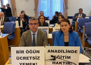MEB bütçesi görüşmelerinde anadil protestosu