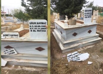 Uğur Kaymaz ve babasının mezarına saldırı