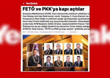 Yeni Şafak AYM üyelerini hedef gösterdi