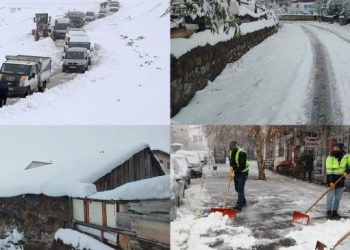 Kar yağışı Serhat bölgesinde hayatı olumsuz etkiledi
